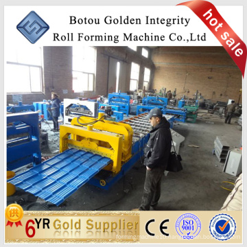 Botou golden integrity various models glazed sheet cold roll forming machine manufacture